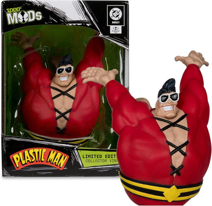 McFarlane Toys- DC Direct Plastic Man Limited Edition Collector Vinyl (Todd's Mods) 4.5in Scale Posed Figure
