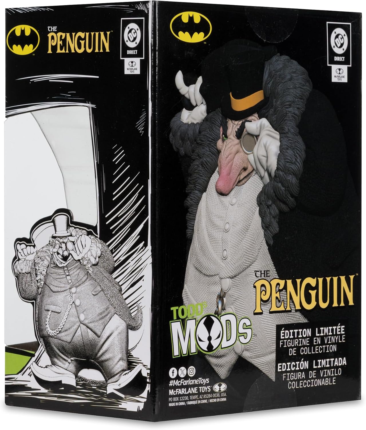 McFarlane Toys- DC Direct The Penguin Limited Edition Collector Vinyl (Todd's Mods) 4.5in Scale Posed Figure