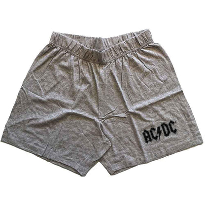 AC/DC Pyjamas for Those About To Rock Guitar Band Logo Nuovo Ufficiale Nero