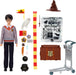 Mattel Harry Potter Toys, Platform 9 3/4 Journey to Hogwarts Doll Set | Harry Potter Fashion Doll, 5 Articulation Points, 17 Themed Accessories, Slime, Inspired by the Movie, Ages 6+, JMM74