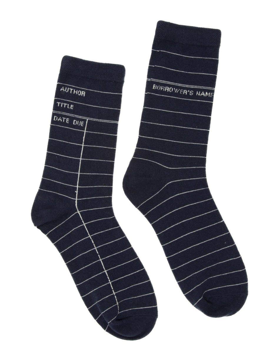 Out of Print Literary and Book-Themed Unisex Cotton Socks for Book Lovers, Readers, and Bibliophiles