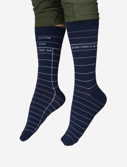 Out of Print Literary and Book-Themed Unisex Cotton Socks for Book Lovers, Readers, and Bibliophiles
