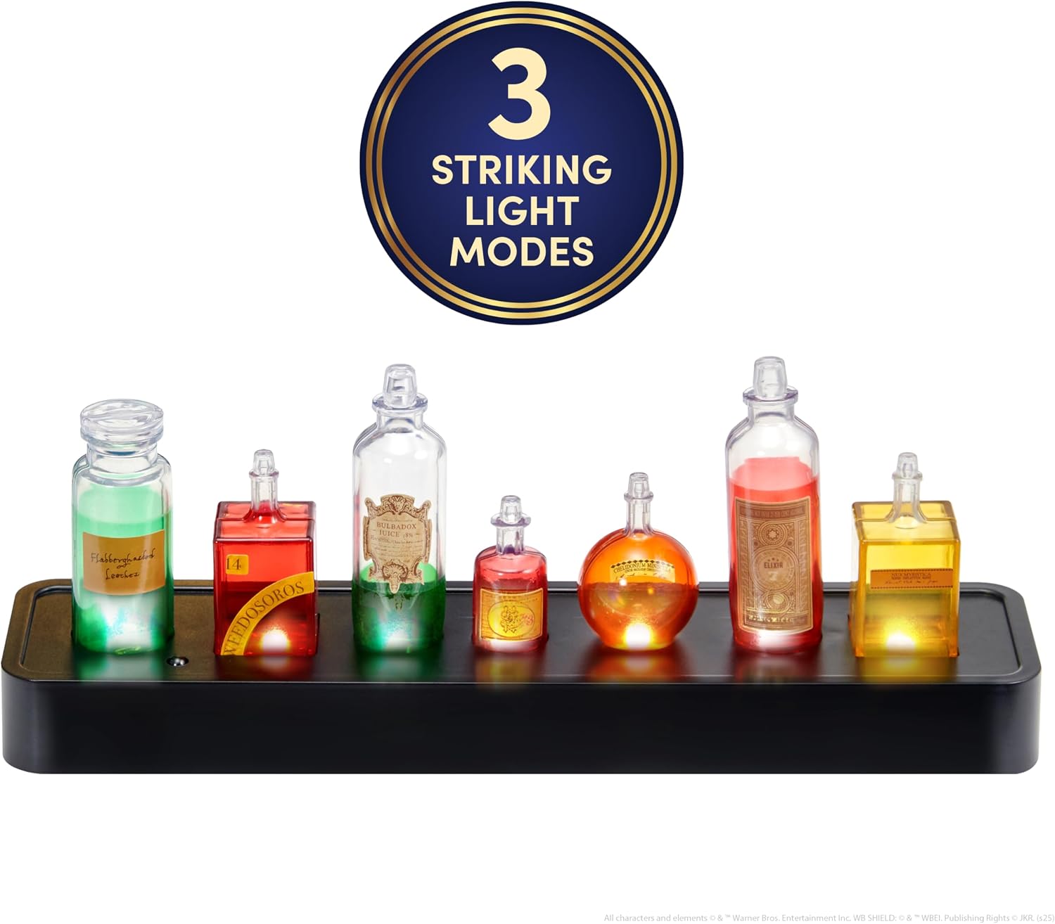 Professor Snape's Potion Bottles Mood Lamp | Bedroom Accessory Night-Light | Official Wizarding World Harry Potter Gifts, Toys and Collectables