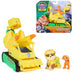 PAW PATROL Der Dino Film Rubbles Dino-Rettungs-Bulldozer, ab 3 Jahren | 18 cm Rettungs-Bulldozer | Mit Rubble & Dino-Figur | Mit beweglicher Greifschaufel