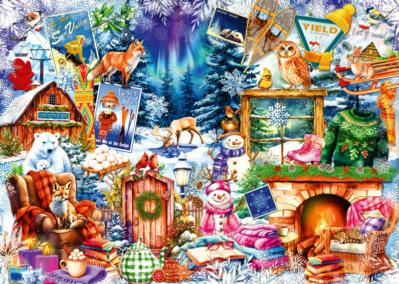 Ravensburger Winter frost 500 Piece Large Format Jigsaw Puzzle – Colourful Winter Wonderland Scene for Adults & Families
