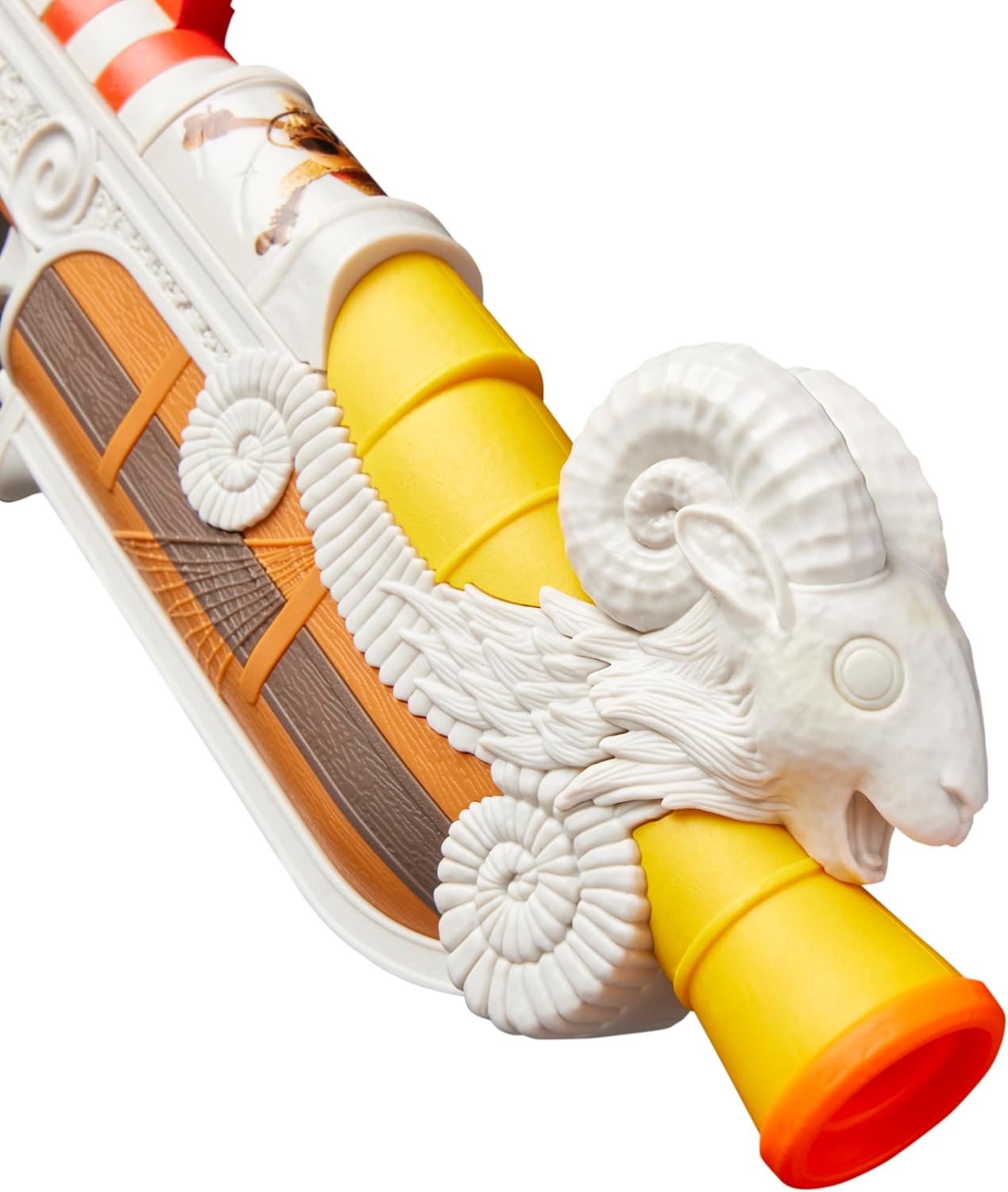Nerf Netflix One Piece Going Merry Blaster, Clip On Holster, 8 Nerf Elite Darts, Inspired by the Netflix TV Series, Toys & Gifts for Children Aged 8+
