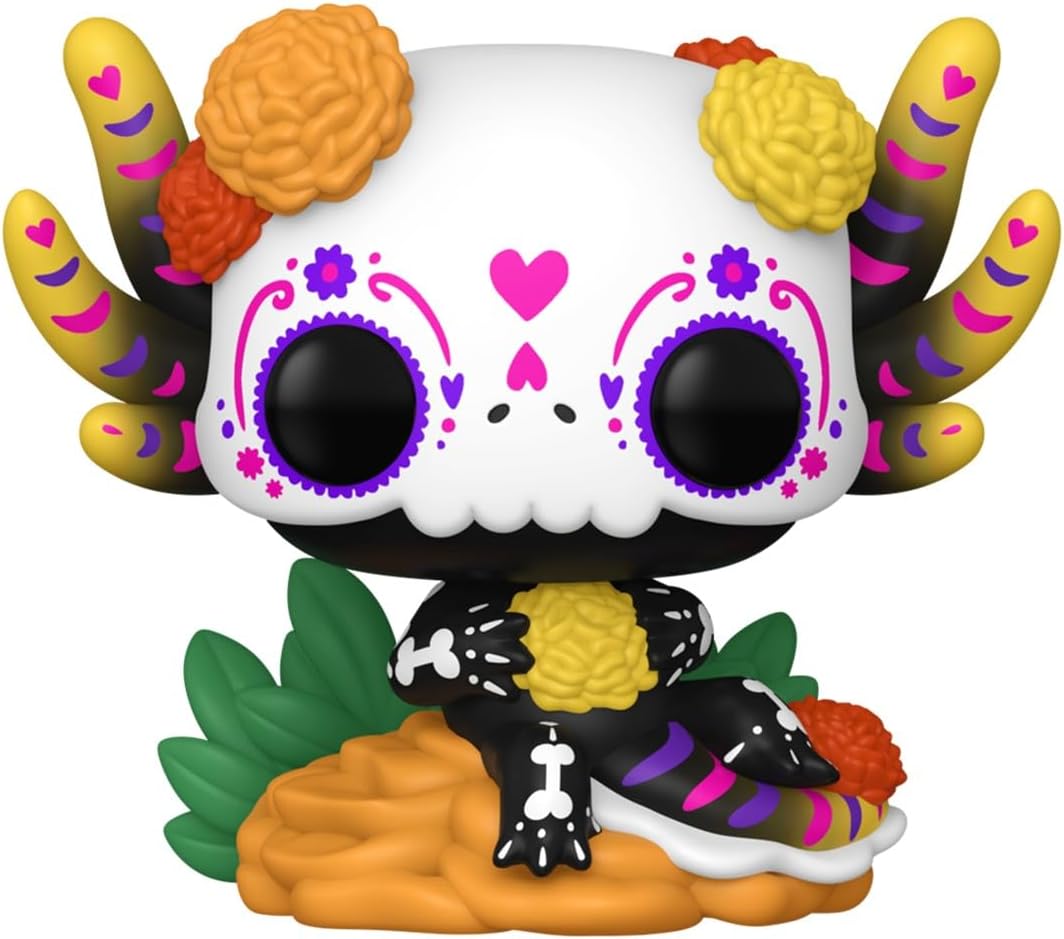 Funko POP! Icons: Dia De Los Muertos - Ajolote | Official Merch - Collectable Vinyl Figurine for Shelf Display - Birthday Gift Idea for Fans and Collectors
