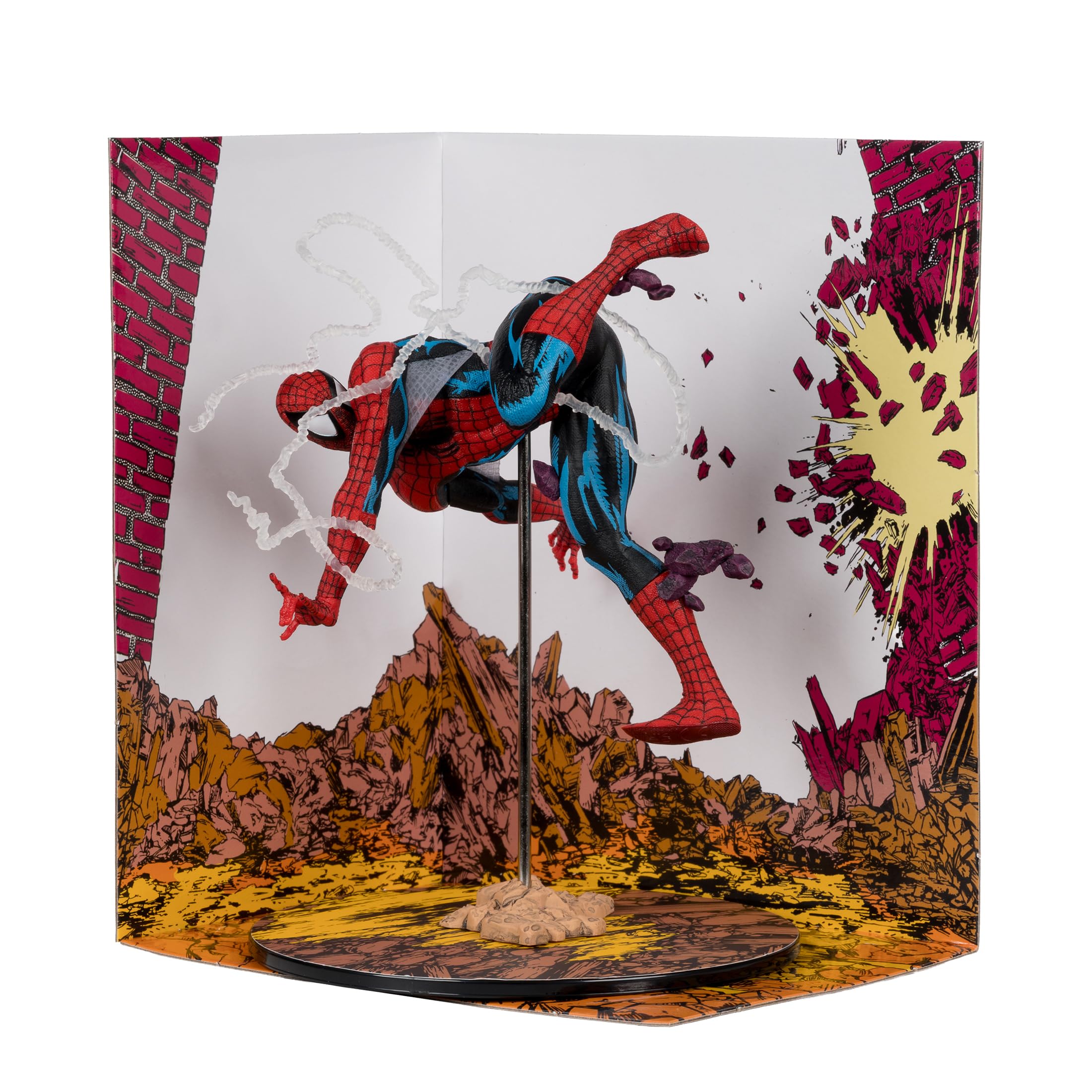 McFarlane Toys- Marvel Spider-Man 1:10th Scale Collectible (Amazing Spider-Man #318