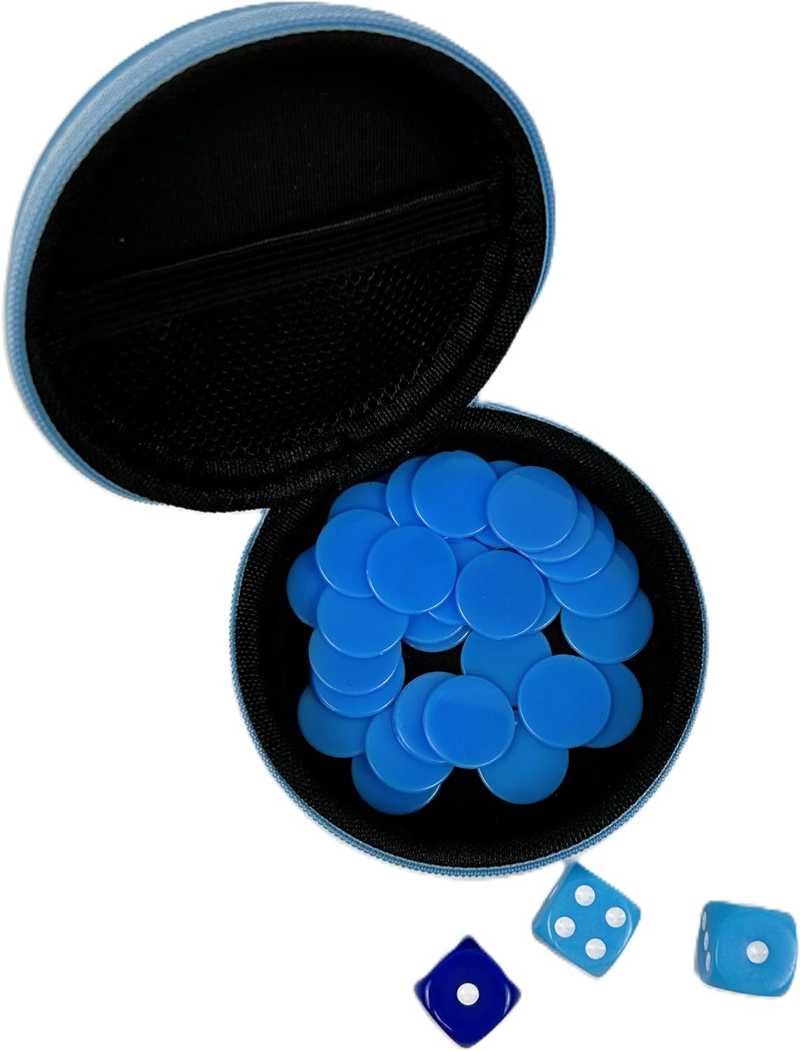 Official Manchester City Football Pocket Dice Game | Licensed Travel Dice Game for 2 Players | Fast-Paced Football Strategy Game with Tokens, Cards & Goal Scoring Action | Portable Family Game
