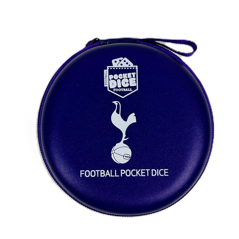 Official Tottenham Hotspur Football Pocket Dice Game | Licensed Travel Dice Game for 2 Players | Fast-Paced Football Strategy Game with Tokens, Cards & Goal Scoring Action | Portable Family Game