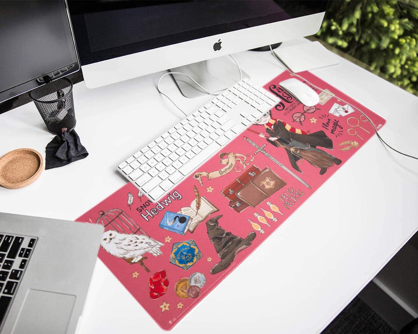 Grupo Erik XL Gaming Mauspad Harry Potter - Gaming Mousepad Groß - Mousepad XXL - Mauspad Gaming - rutschfeste Unterseite, Wasserabweisend und verstärkte Kanten - Harry Potter Fanartikel