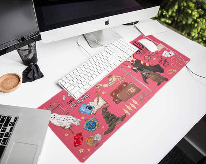 Grupo Erik XL Gaming Mauspad Harry Potter - Gaming Mousepad Groß - Mousepad XXL - Mauspad Gaming - rutschfeste Unterseite, Wasserabweisend und verstärkte Kanten - Harry Potter Fanartikel