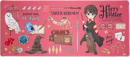 Grupo Erik XL Gaming Mauspad Harry Potter - Gaming Mousepad Groß - Mousepad XXL - Mauspad Gaming - rutschfeste Unterseite, Wasserabweisend und verstärkte Kanten - Harry Potter Fanartikel