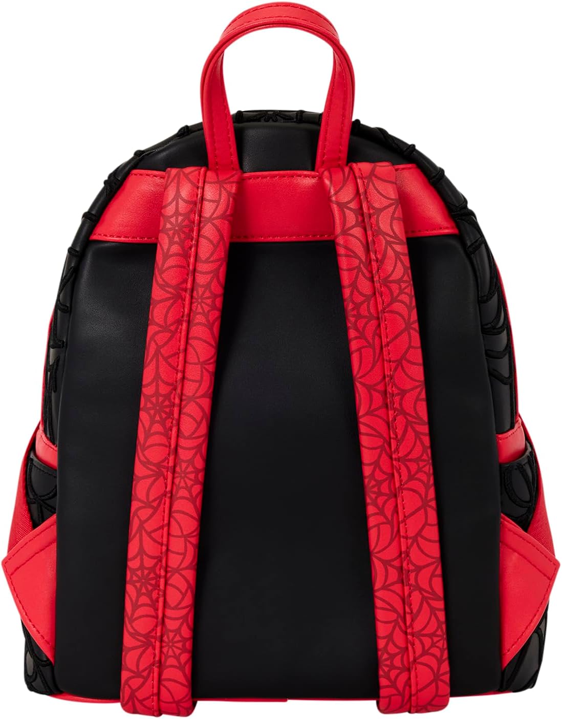 Loungefly Marvel: Spider-Man - Web - Mini zaino ricamato 3D con ciondolo a cerniera - Borse da collezione