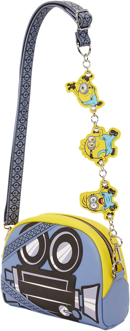 Loungefly Universal: Minions 3 - Borsa a Tracolla con Charms - Borse da Collezione