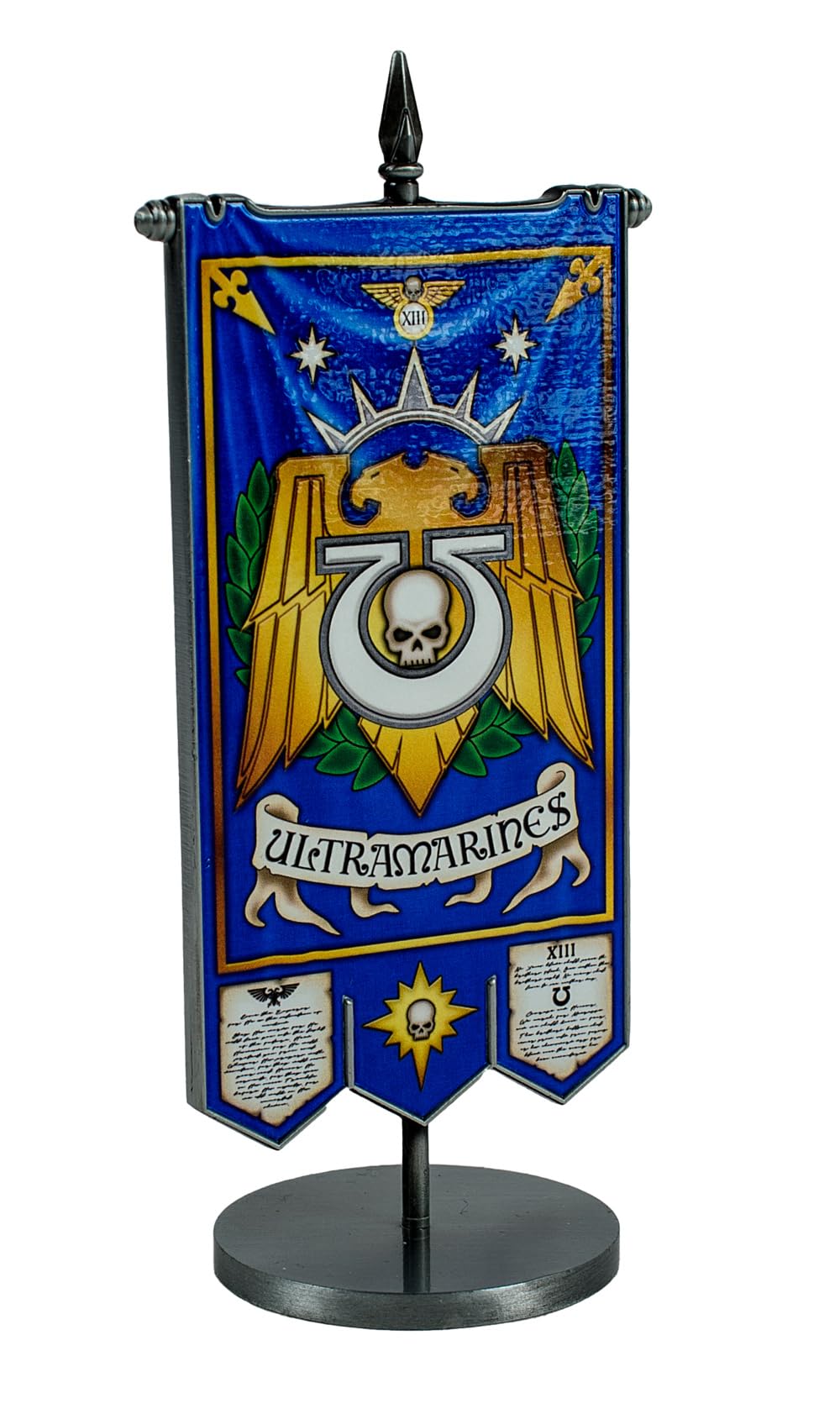 Warhammer 40,000: Striscione del capitolo in metallo degli Ultramarines