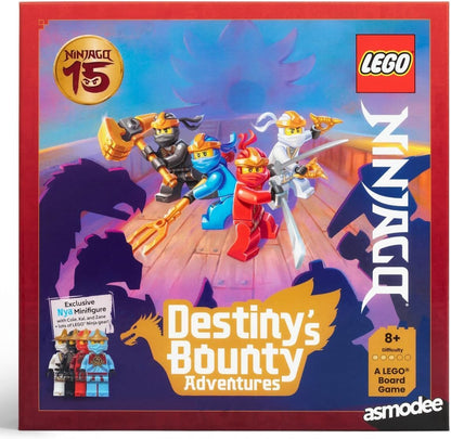 Asmodee LEGO Ninjago: Destiny’s Bounty Adventures! The official LEGO Ninjago board game. Cooperative adventure game for families. Play time 30 mins, for 2-4 players, Ages 8 and above, English | Cooper