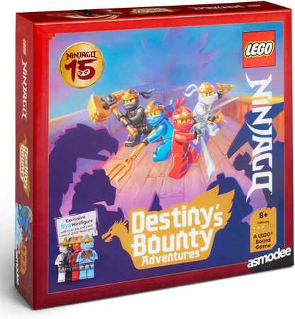 Asmodee LEGO Ninjago: Destiny’s Bounty Adventures! The official LEGO Ninjago board game. Cooperative adventure game for families. Play time 30 mins, for 2-4 players, Ages 8 and above, English | Cooper