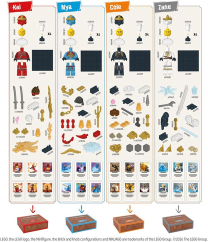 Asmodee LEGO Ninjago: Destiny’s Bounty Adventures! The official LEGO Ninjago board game. Cooperative adventure game for families. Play time 30 mins, for 2-4 players, Ages 8 and above, English | Cooper