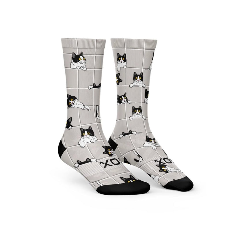 Sox Footwear Peekaboo Cat Paws Crew Socks
