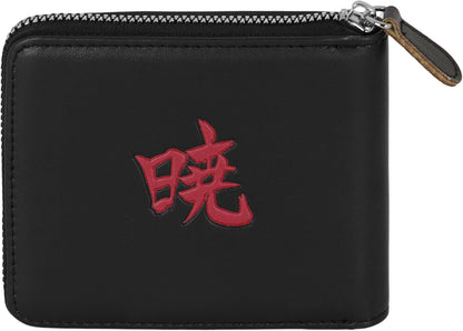 Naruto Clouds-Portafoglio Man zip, Nero 12 x 10 cm
