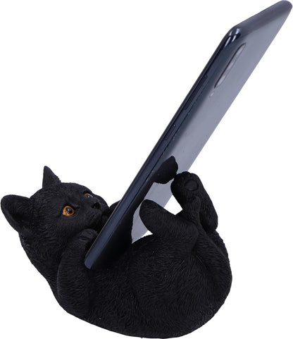 Nemesis Now Familiar Helper 12.5cm, Black, Cat Figure | Resin, Black Cat Ornament, Collectable Cat Giftware, Cast in the Finest Resin, Expertly Hand-Painted