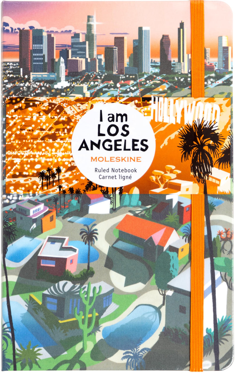 Moleskine Limited Edition I am the city Notebook, Hard Cover, Large (5" x 8.25") Ruled, Los Angeles, 240 Page
