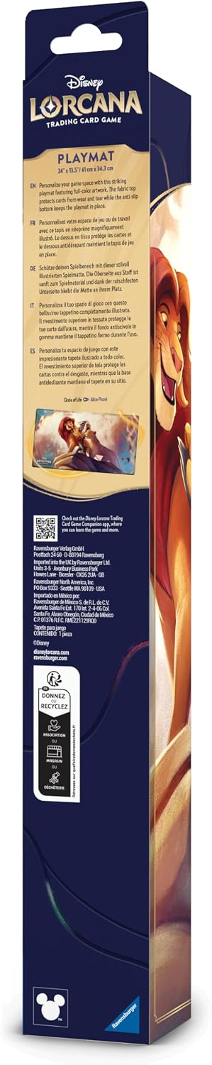 Ravensburger Disney Lorcana Trading Card Game - TCG Playmat - Lion King - Computer Desk Mouse Mat Accessories
