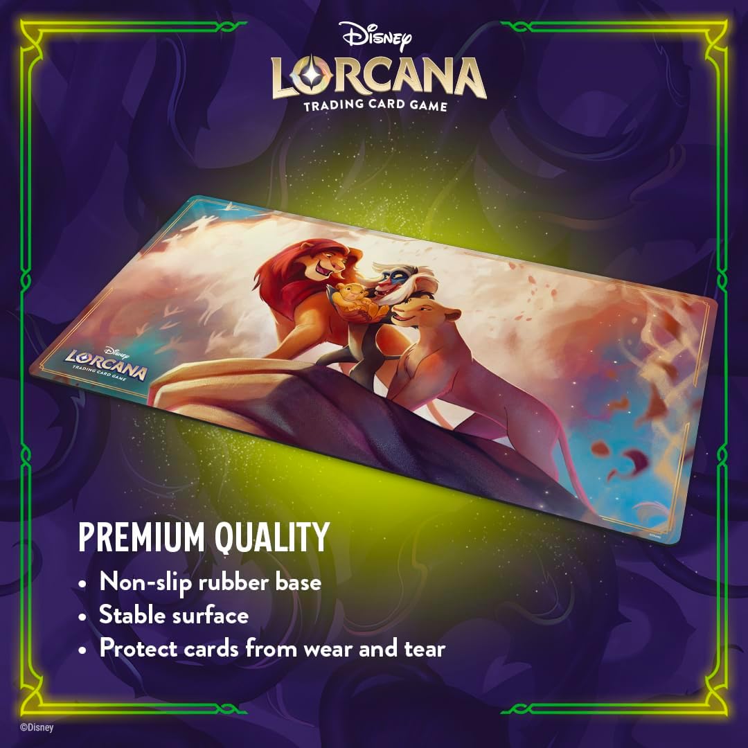 Ravensburger Disney Lorcana Trading Card Game - TCG Playmat - Lion King - Computer Desk Mouse Mat Accessories