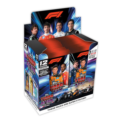 Topps Formula 1 2026 Turbo Attax - Full Box | Contains 24 packets - 12 cards per packet with 4 shiny's per pack!