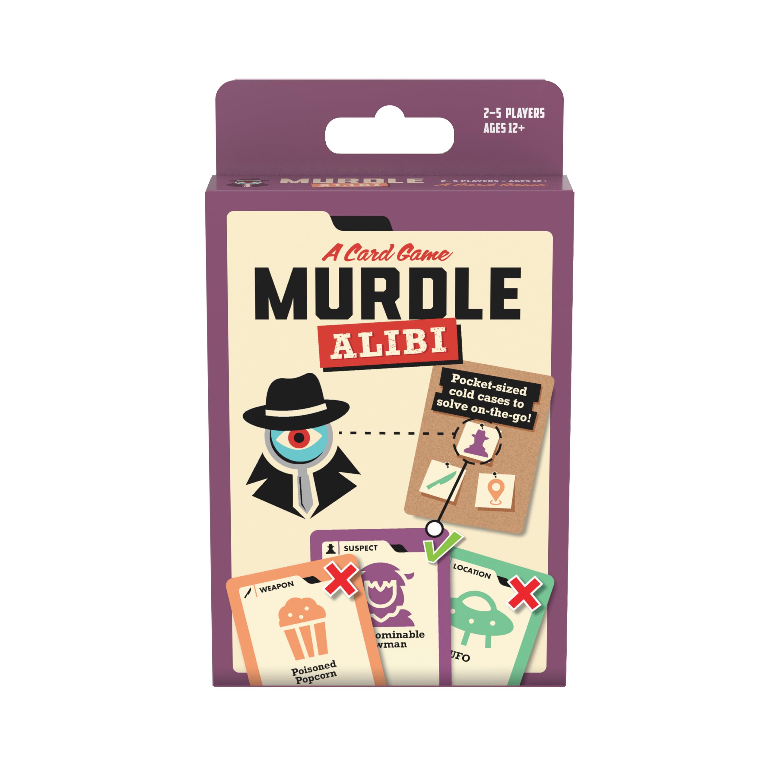 Goliath Murdle - Alibi | Addictive Criminal-Catching Card Game | Crack Three Cases To Win! | Based on the Hit Book Series | For 2-5 Players Ages 12+