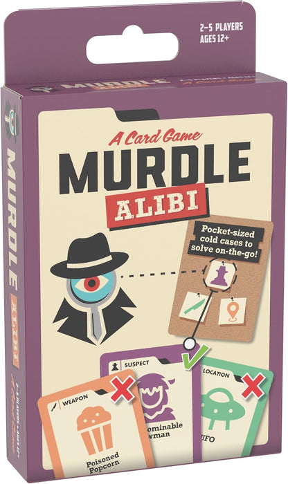 Goliath Murdle - Alibi | Addictive Criminal-Catching Card Game | Crack Three Cases To Win! | Based on the Hit Book Series | For 2-5 Players Ages 12+