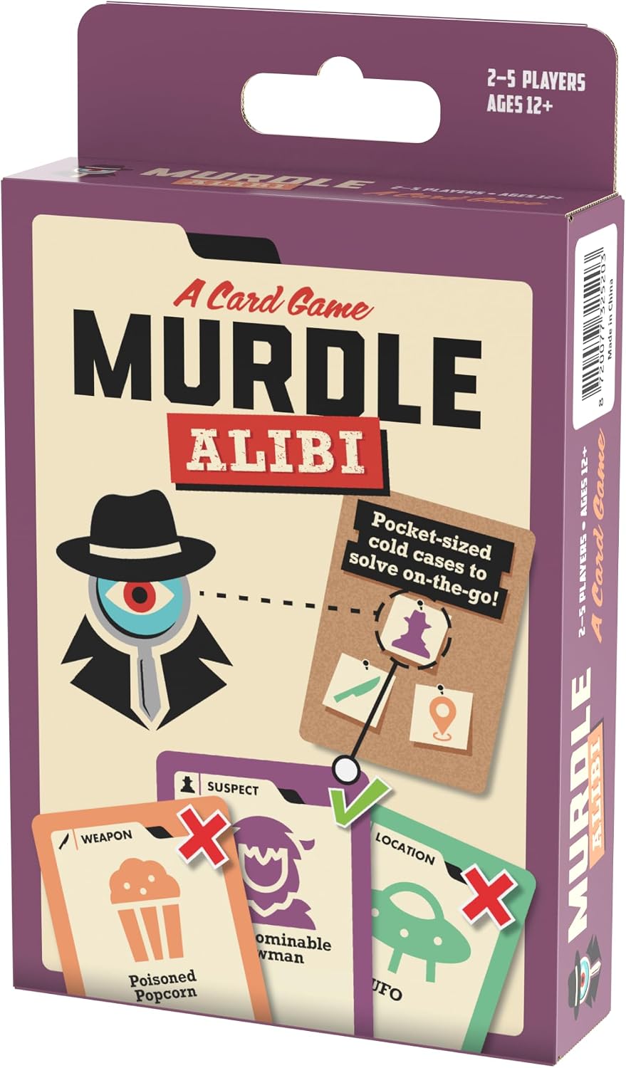 Goliath Murdle - Alibi | Addictive Criminal-Catching Card Game | Crack Three Cases To Win! | Based on the Hit Book Series | For 2-5 Players Ages 12+