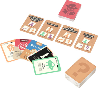 Goliath Murdle - Alibi | Addictive Criminal-Catching Card Game | Crack Three Cases To Win! | Based on the Hit Book Series | For 2-5 Players Ages 12+