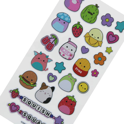Squishmallows Puffy Stickers | 25 Cute Kawaii Stickers for Kids | Official Squishmallows Sticker Sheet for Crafts, Scrapbooks & School Supplies