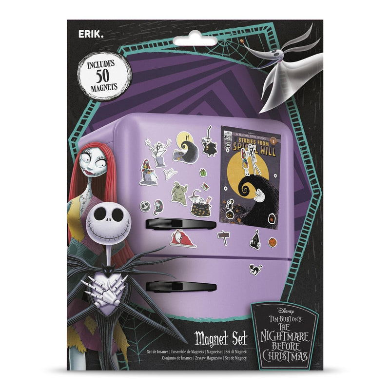 Grupo Erik | Set d'Aimants Découpés Jack Skellington | Magnets Frigo | Lot d'Aimants Décorés | Déco Frigo et Tableau Magnétique, À Collectionner, Idée Cadeau