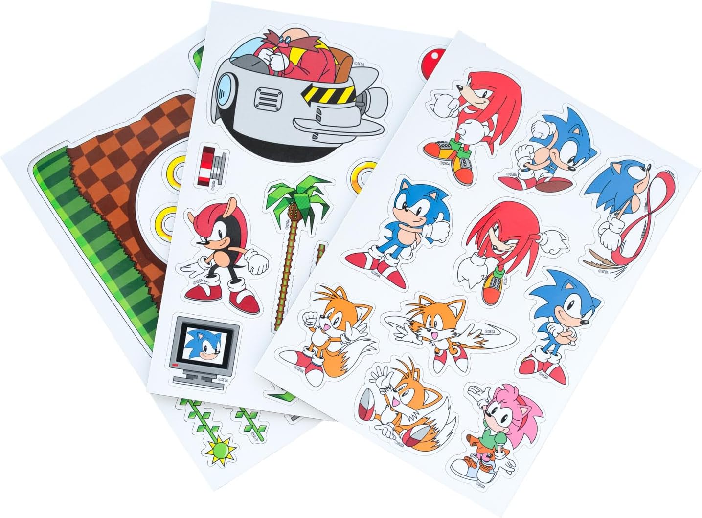 Grupo Erik | Set d'Aimants Découpés Sonic | Magnets Frigo | Lot d'Aimants Décorés | Déco Frigo et Tableau Magnétique, À Collectionner, Idée Cadeau
