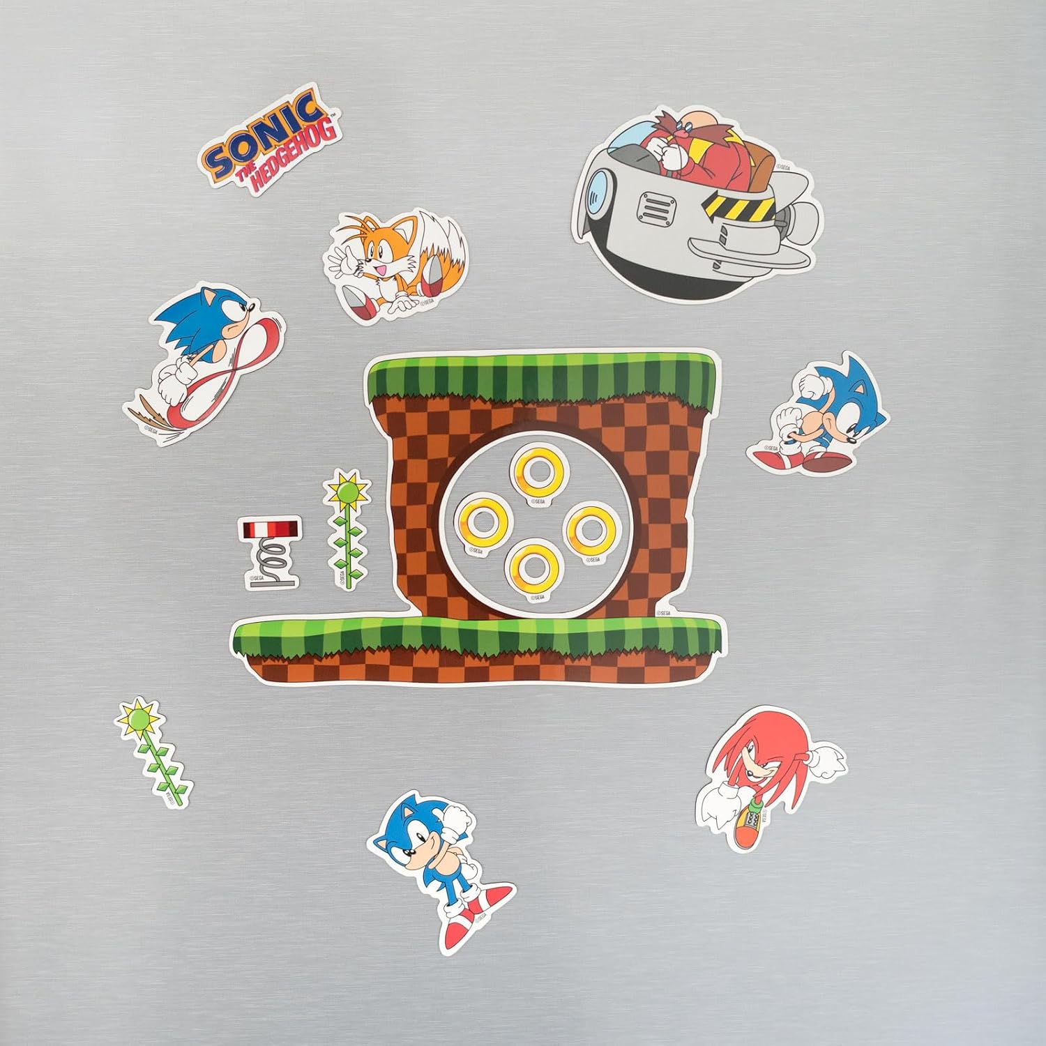 Grupo Erik | Set d'Aimants Découpés Sonic | Magnets Frigo | Lot d'Aimants Décorés | Déco Frigo et Tableau Magnétique, À Collectionner, Idée Cadeau