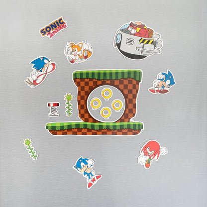 Grupo Erik | Set d'Aimants Découpés Sonic | Magnets Frigo | Lot d'Aimants Décorés | Déco Frigo et Tableau Magnétique, À Collectionner, Idée Cadeau
