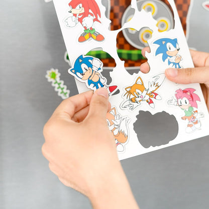 Grupo Erik | Set d'Aimants Découpés Sonic | Magnets Frigo | Lot d'Aimants Décorés | Déco Frigo et Tableau Magnétique, À Collectionner, Idée Cadeau