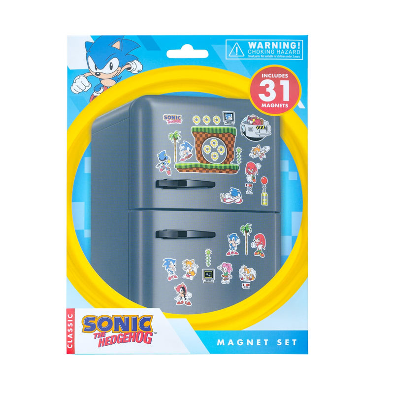 Grupo Erik | Set d'Aimants Découpés Sonic | Magnets Frigo | Lot d'Aimants Décorés | Déco Frigo et Tableau Magnétique, À Collectionner, Idée Cadeau