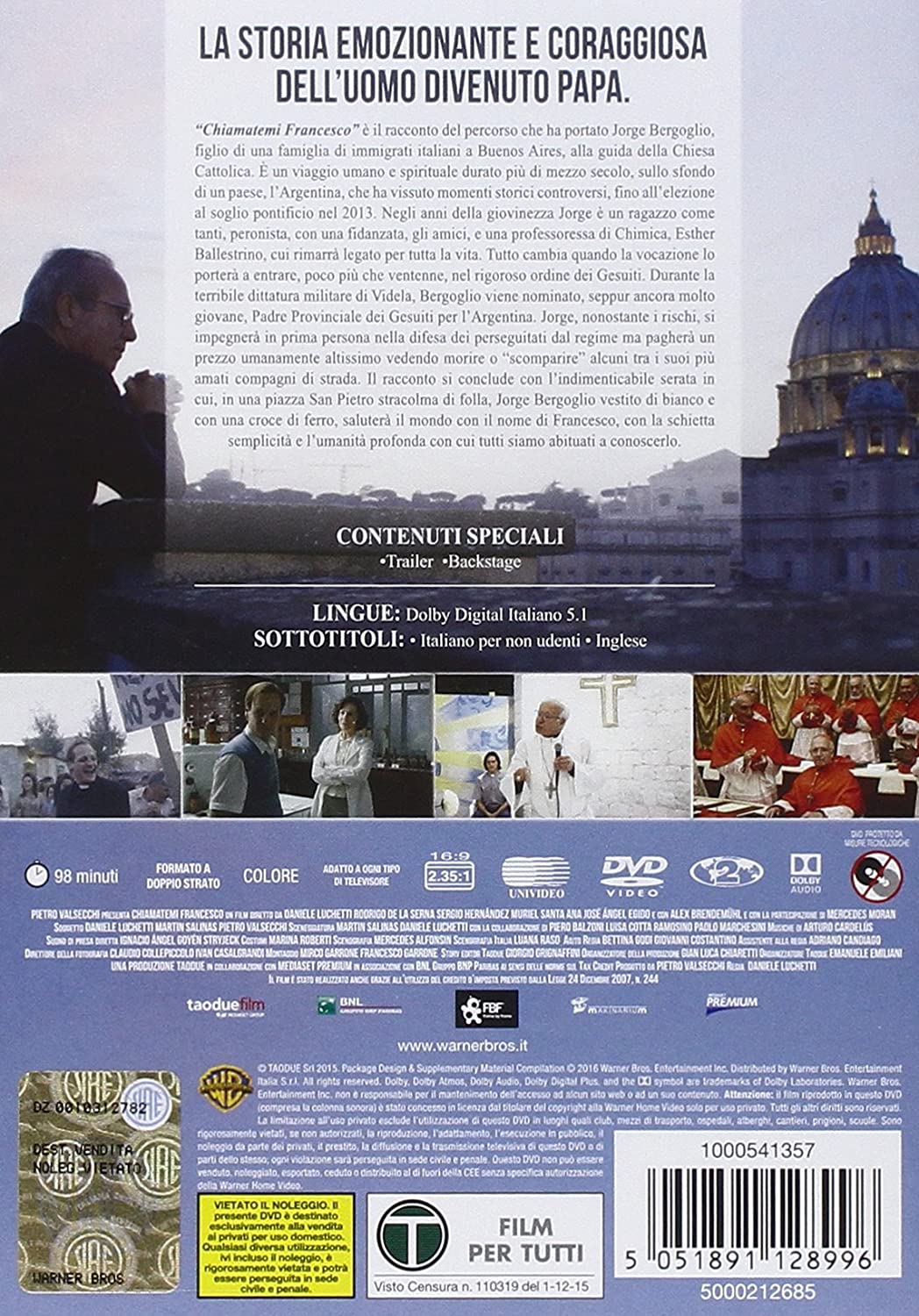 chiamatemi francesco - il papa della gente DVD Italian Import