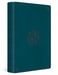 ESV Giant Print Thinline Bible, Red Letter (TruTone, Deep Teal, Emblem Design