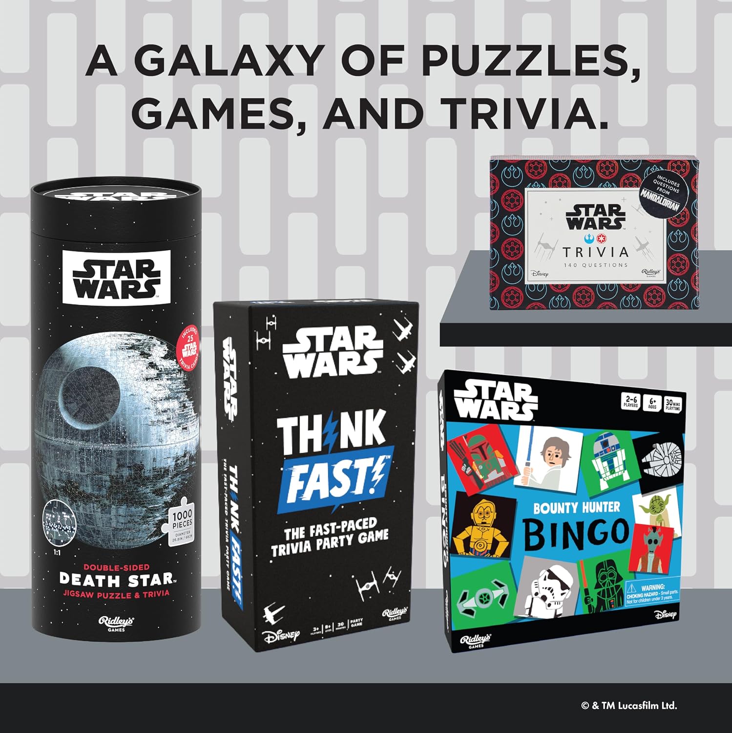 Star Wars Millennium Falcon Jigsaw Puzzle and Trivia: 1000 pieces