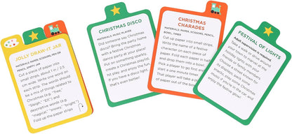 Petit Collage- Busy Ideas for Bored Kids: Christmas Edition | Active, Creative, and Silly Activity Cards, Stocking Stuffer for Ages 4+, Ideas for School Holiday Break, Travel Friendly