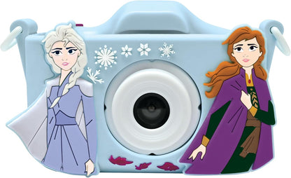 Lexibook Frozen 4-in-1 Kids Camera with Protective Case, DJ078FZ | Photo, video, MP3 & games, 15 frames, 8 GB memory card