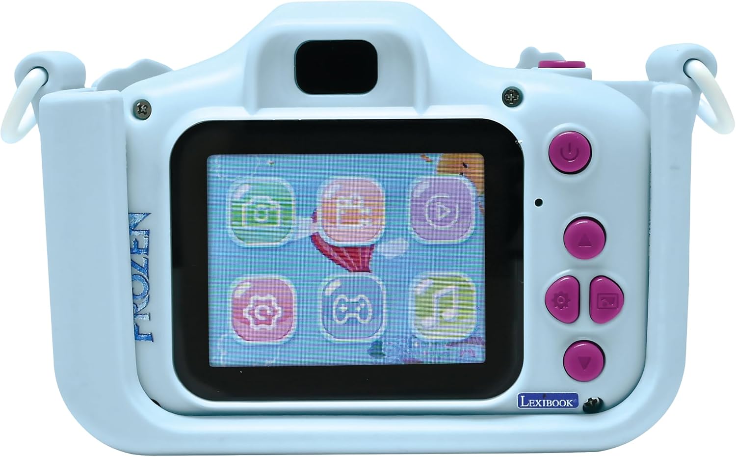Lexibook Frozen 4-in-1 Kids Camera with Protective Case, DJ078FZ | Photo, video, MP3 & games, 15 frames, 8 GB memory card