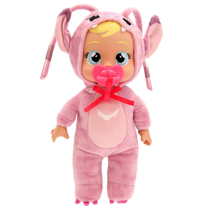 Cry Babies Tiny Cuddles Disney Angel Lilo & Stitch Pluche pop, huilende echte tranen, speelgoedcadeau voor kinderen en meisjes vanaf 18 maanden