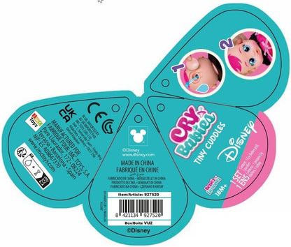 Cry Babies Tiny Cuddles Disney Angel Lilo & Stitch Pluche pop, huilende echte tranen, speelgoedcadeau voor kinderen en meisjes vanaf 18 maanden
