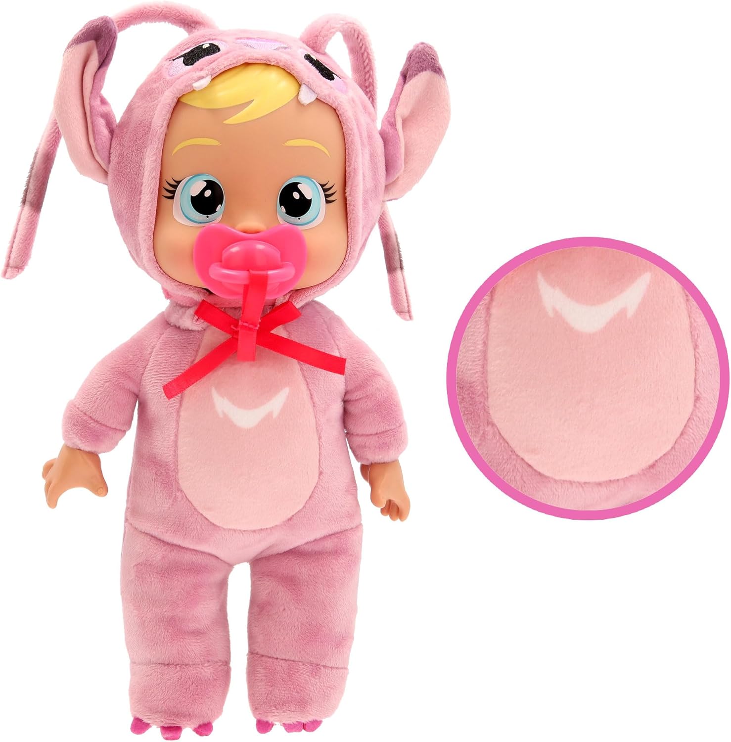 Cry Babies Tiny Cuddles Disney Angel Lilo & Stitch Pluche pop, huilende echte tranen, speelgoedcadeau voor kinderen en meisjes vanaf 18 maanden